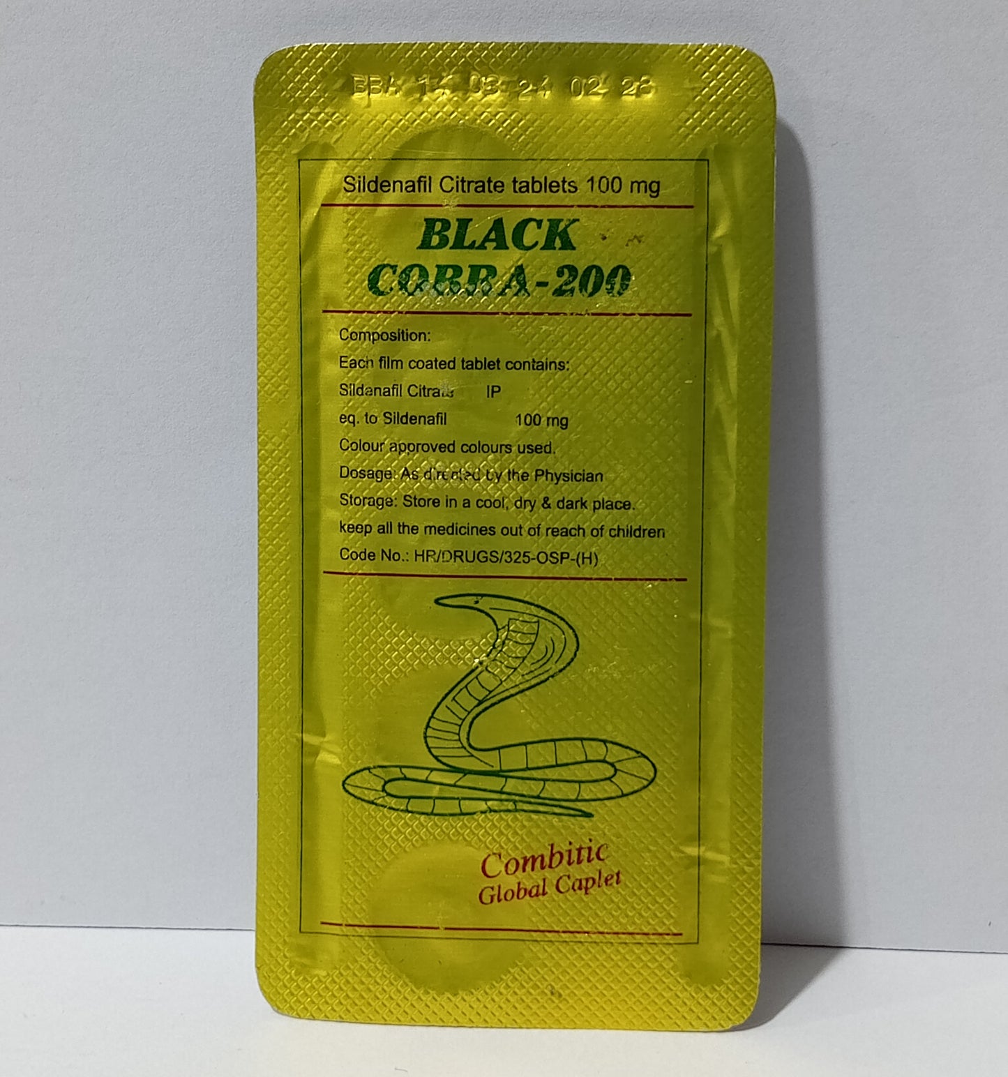 black cobra 200 timing tablet