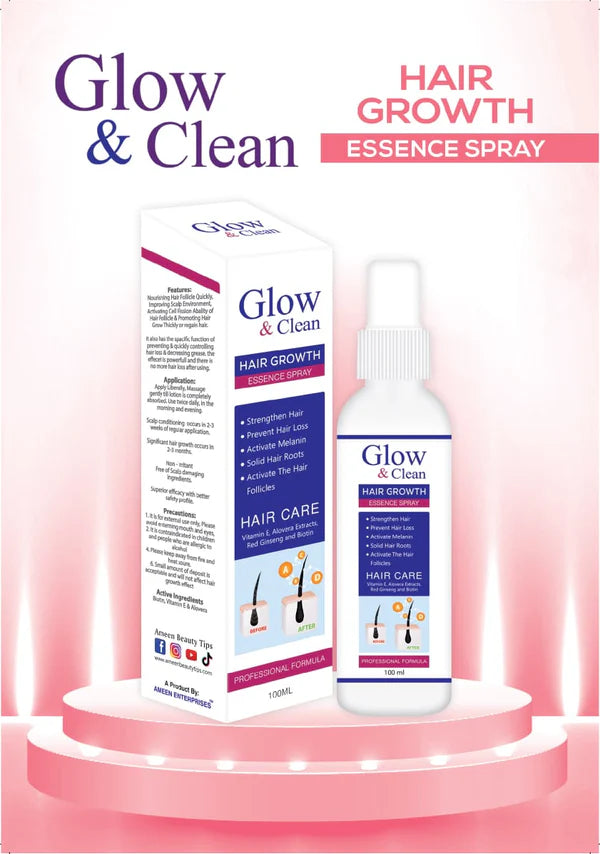 Hair Growth Spray – Glow & Clean