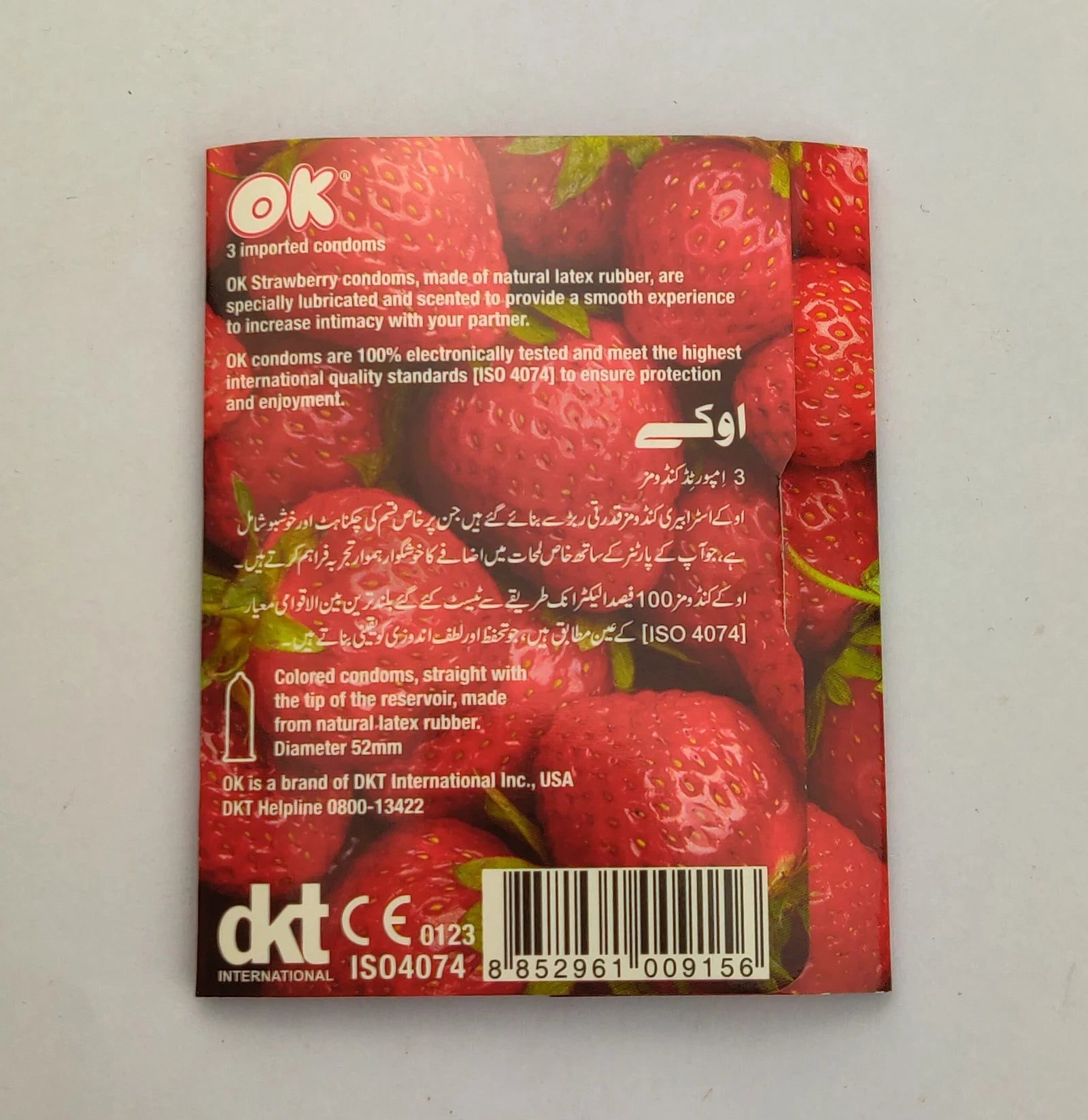 OK Strawberry Flavor Condom 2