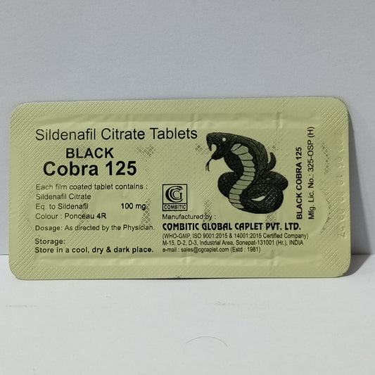 black cobra 125 timing tablet