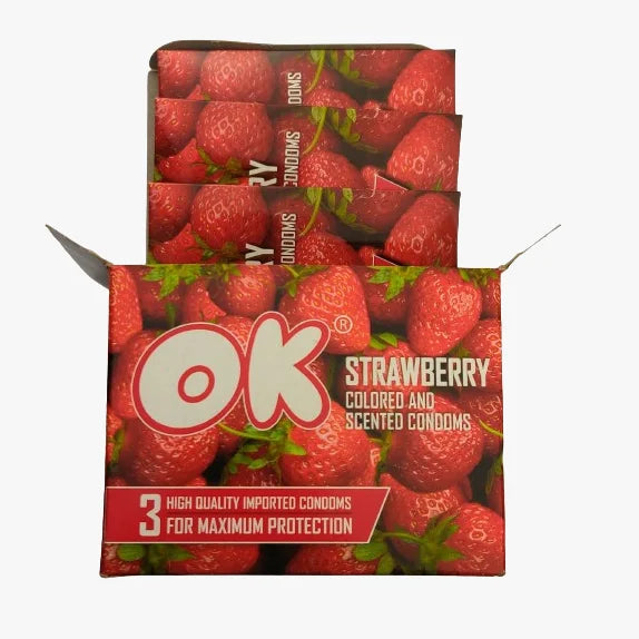 OK Strawberry Flavor Condom