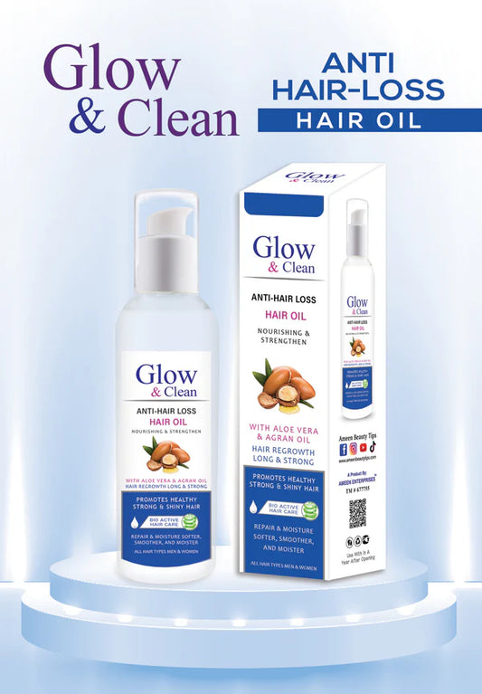 Anti Hair Fall Hair Oil - Glow & Clean