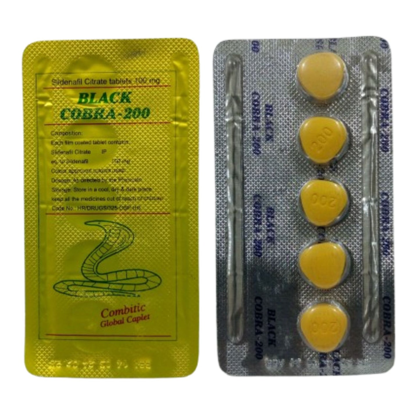 Cobra 200 Tablets For Timing and hardness