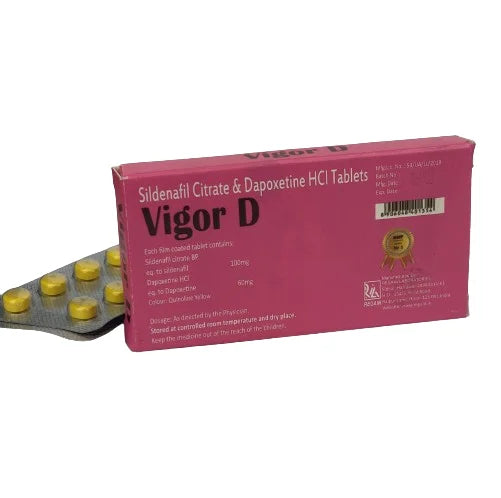 Vigor D Sildenafil & Dapoxetine Tablet 1