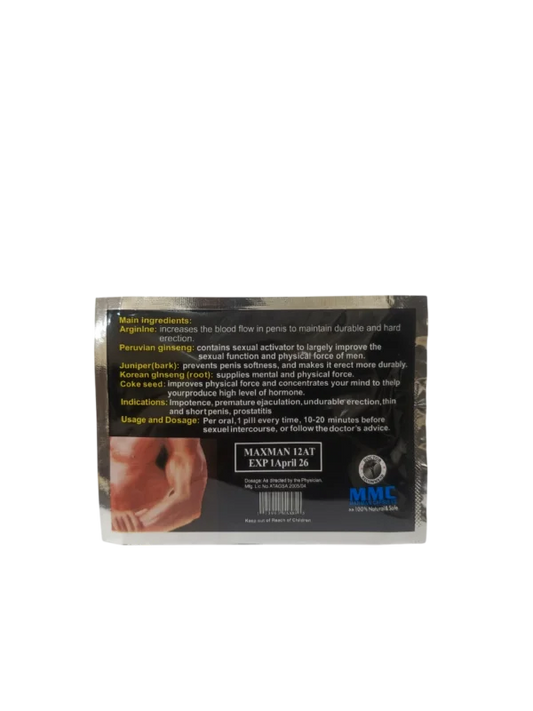 Maxman Sex Tablets Pouch